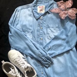 Jean long sleeve shirt